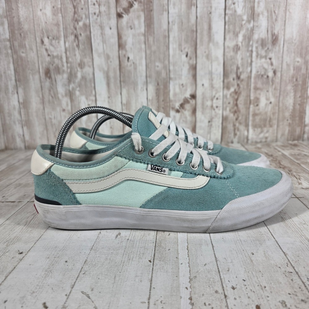 Vans Chima Ferguson Pro Blue Seafoam Green Suede Skate Shoes Mens 10